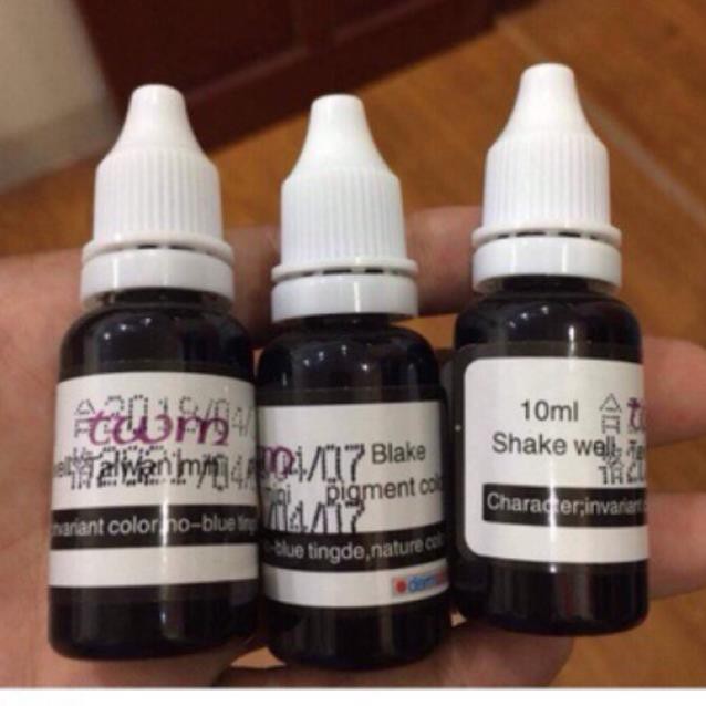 Mực siêu mí đen Taiwan siêu bám siêu đen cam kết không trổ xanh