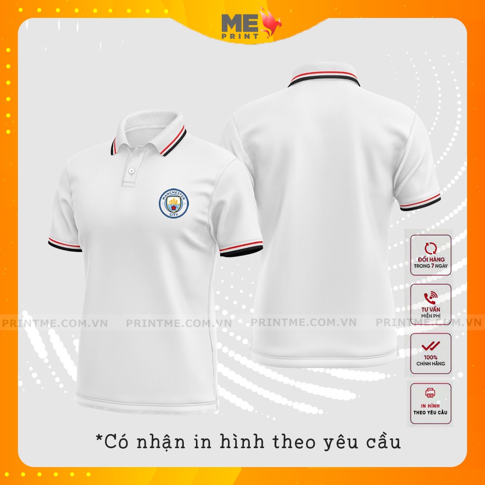 Áo polo nam in logo các CLB Champions League, chất lascote dày dặn co dãn 4 chiều unisex phù hợp cho thời trang nam nữ