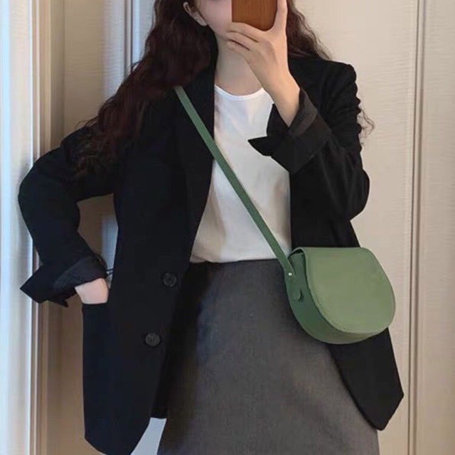 Áo Blazer màu đen, áo vest tay dài trơn cho nữ 🥑 FREESHIP 🥑 Blazer 1 lớp màu đen trơn phong cách Hàn Quốc hot nhất 2021 | BigBuy360 - bigbuy360.vn