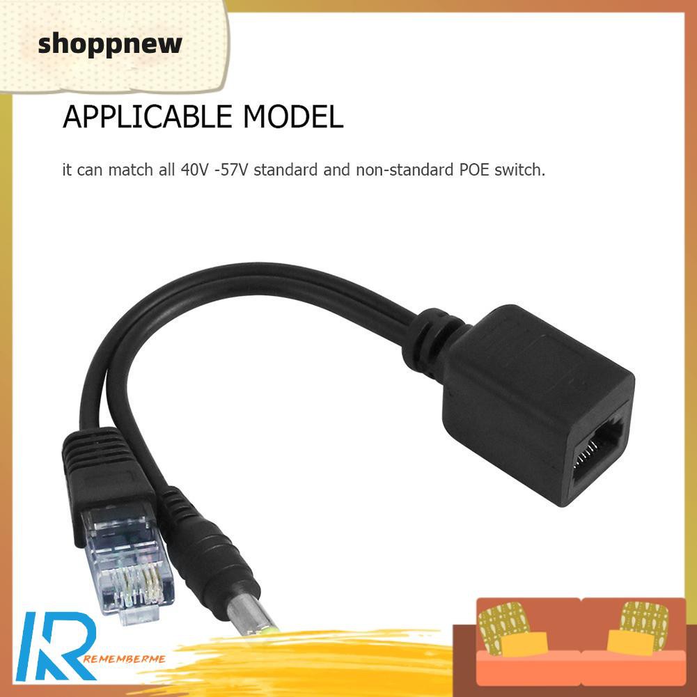 Dây Cáp Chia Nguồn Rj45-Dc12V Poe Rj45