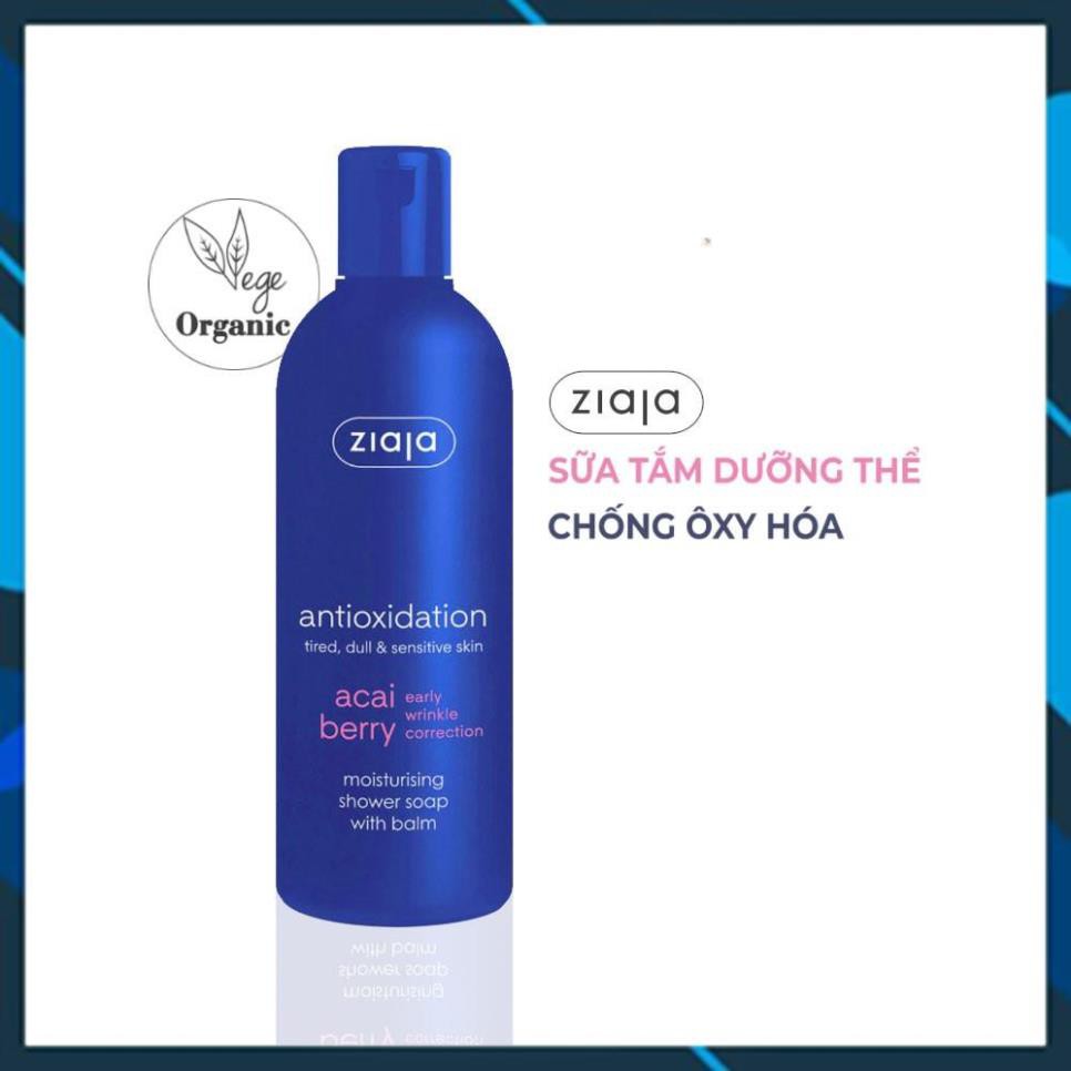 SỮA TẮM DƯỠNG THỂ CHỐNG OXY HÓA ZIAJA - ORGANIC - 300ML