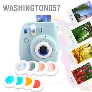 Washington057 4 Colors Instant Camera Flashlight Flash Filters Set for