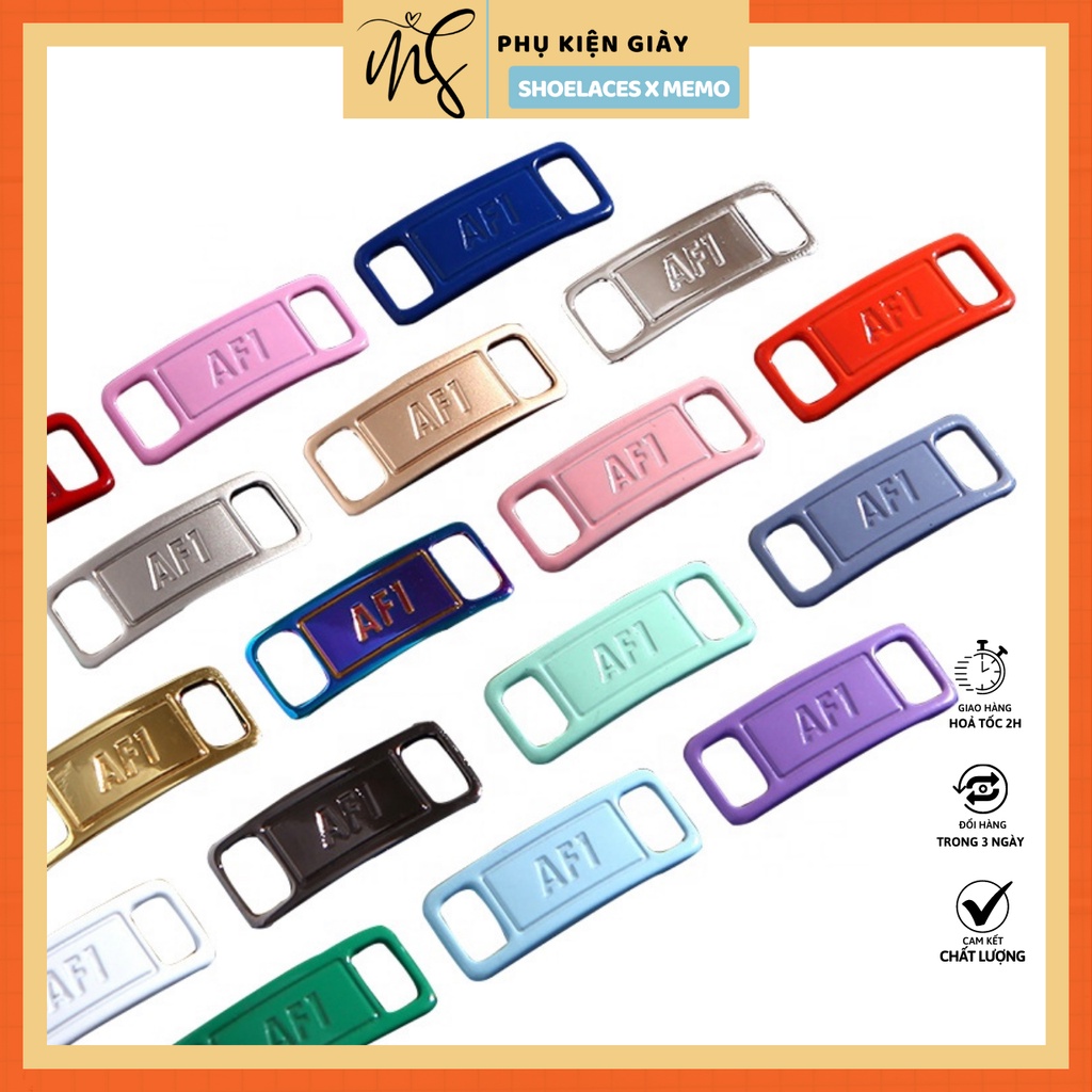 Lacetags Pastel AF1 Khoá Dây Giày Sắc Màu- Phụ kiện dây giày Lacetag & pins