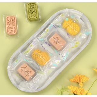 Túi đựng bánh dứa trong hoa văn  (7cm*12cm)(100 chiếc)