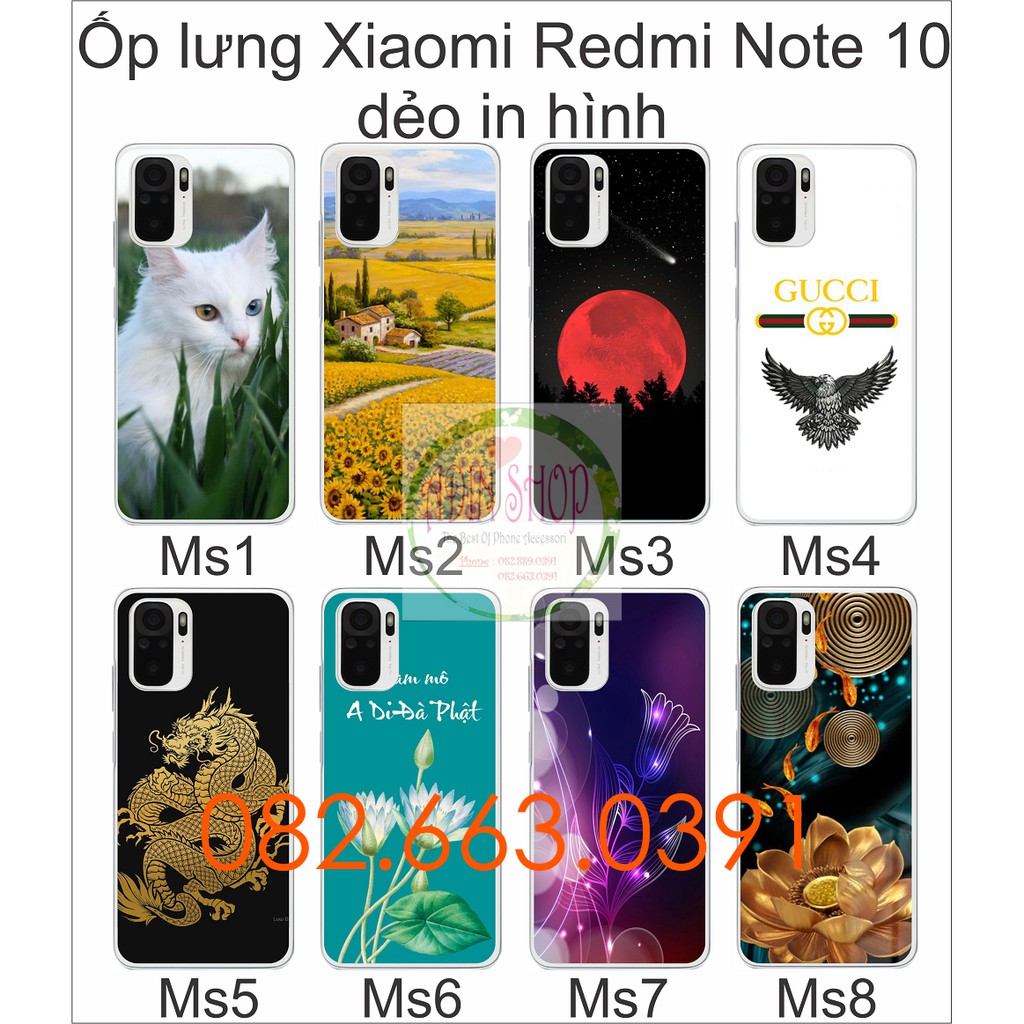 Ốp lưng Xiaomi Redmi Note 10 / Note 10s (2021) dẻo in hình nhiều mẫu đẹp ( phần 2)