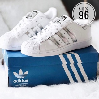 |Ảnh thật| Adidas Superstar Silver