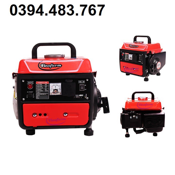 Máy Phát Điện Mini 1kw Chạy Xăng 2 Thì Vinafarm VNMPD-950