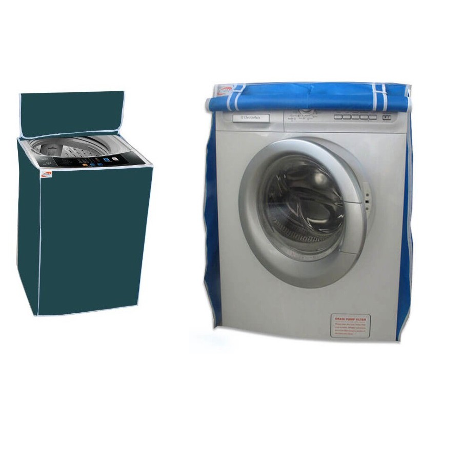 Áo Trùm Máy Giặt Cửa Trên 7 - 9 Kg Vải Dù Chống Rách Chống Thấm Màu Trơn Sang Trọng