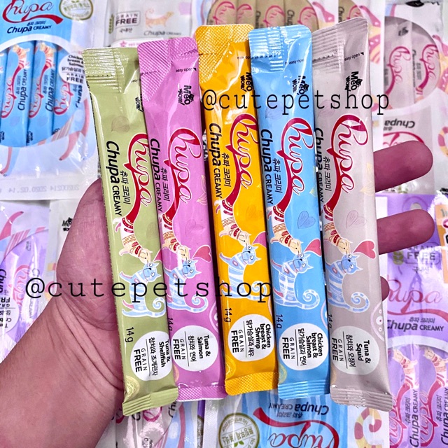 SỐT DINH DƯỠNG CHO MÈO CHUPA CREAMY 14g