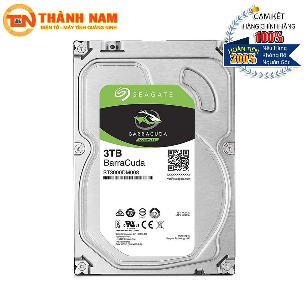 [FREESHIP 99K]_Ổ cứng HDD Seagate Barracuda 3TB 3.5" SATA 3