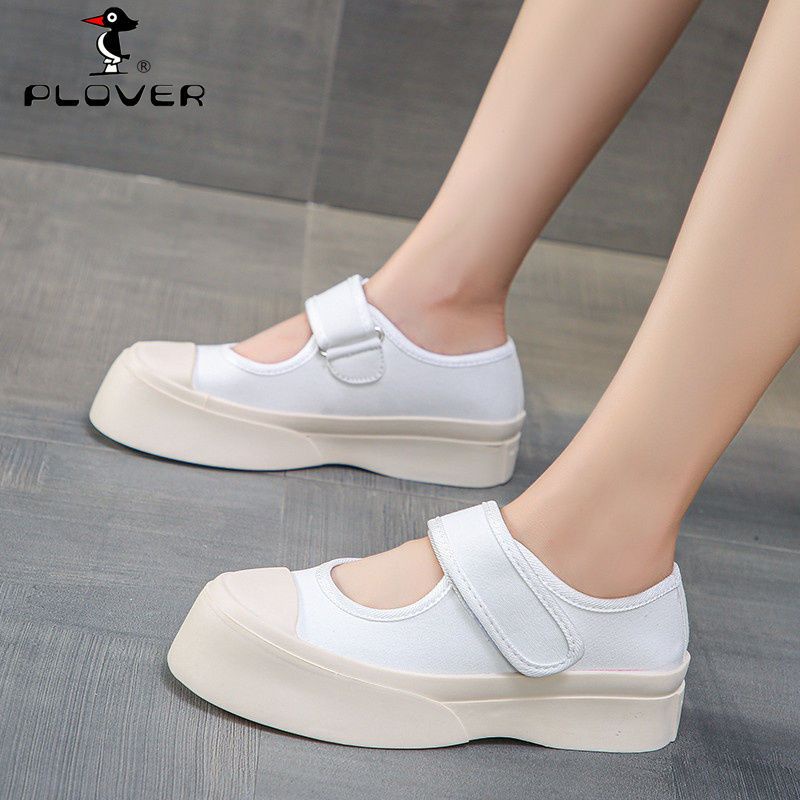 Mary Jane giày nữ retro giày vải thời trang
