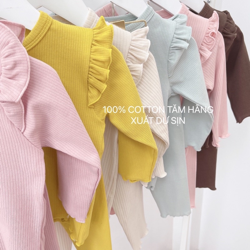 SET 3 BỘ CÁNH TIÊN COTTON TĂM BÉ GÁI