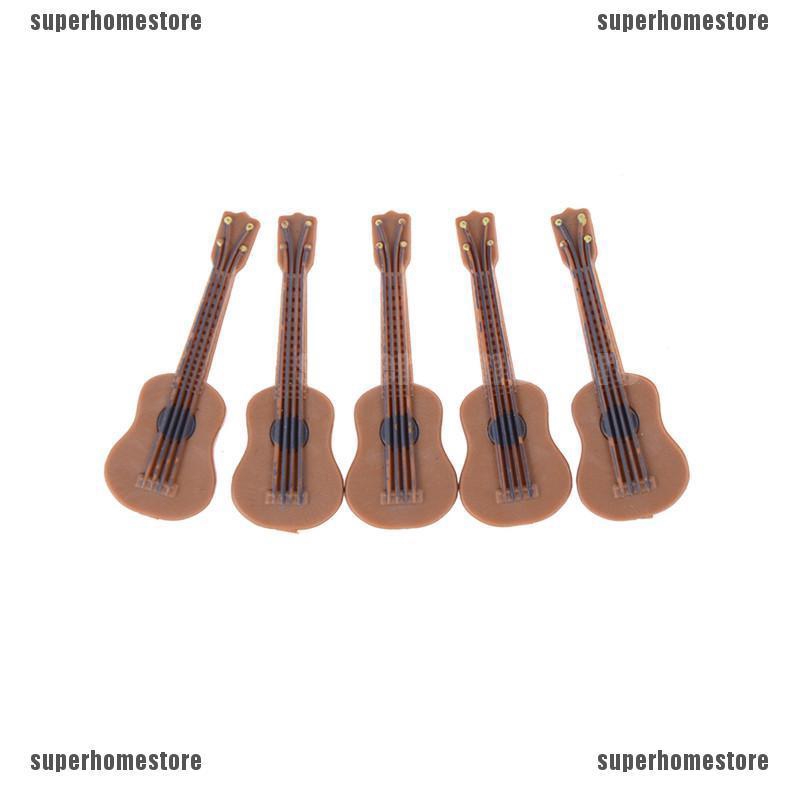 Đàn Guitar Mini Tỉ Lệ 1: 12 / 1: 24 Trang Trí Nhà Búp Bê