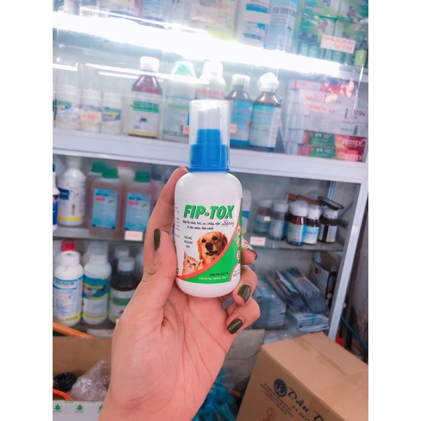 FIP - TOX Đặc trị ve, rận, bọ chó mèo - dạng xịt 100ml ,