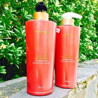 Cặp dầu gội xả siêu dưỡng tóc Sophia Seoul Golden 500mlx2