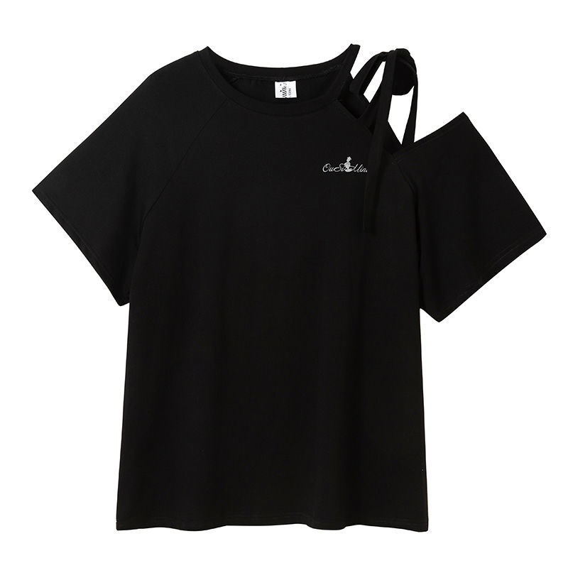 Plus Áo Thun Tay Ngắn Dáng Rộng Phong Cách Hàn Quốc Thời Trang Mùa Hè Cho Nữ