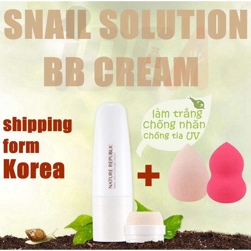 Kem Bb Chiết Xuất Ốc Sên Tự Nhiên Dung Tích 40ml Spf30 Pa + +//Snail Solution BB Cream//Snail BB Cream | BigBuy360 - bigbuy360.vn
