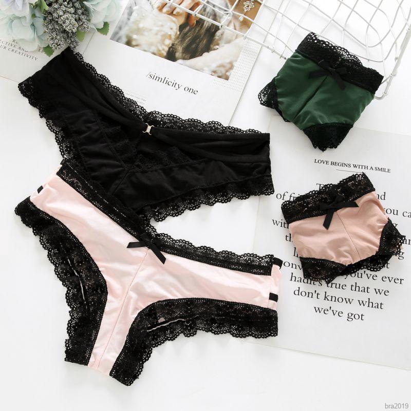 Quần lót ren hoa lưng thấp thiết kế màu sắc thanh lịch