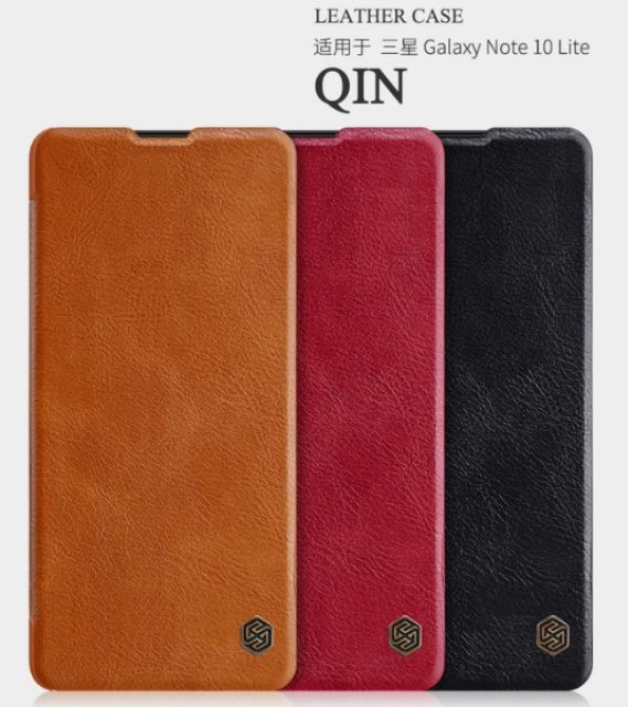 Bao da Nillkin Qin Galaxy Note 10 Lite có ngăn để thẻ ( Chính hãng) | BigBuy360 - bigbuy360.vn