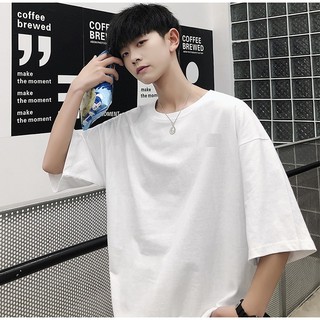 [Ảnh thật] Áo thun tay lỡ cotton mèo nhật [ áo thun tay lỡ unisex nam nữ mặc được]