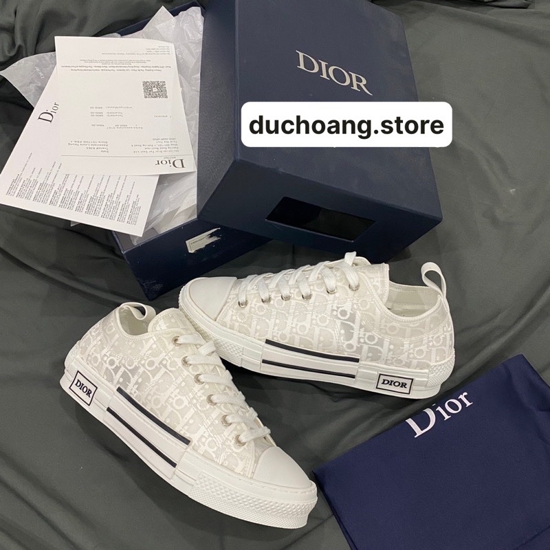 GIÀY DIO B23 SNEAKER LOW ALL WHITE LAI AU