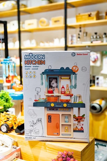 [Có sẵn]Bộ đồ chơi nhà bếp modern kitchen cho bé 63cm -42 chi tiết