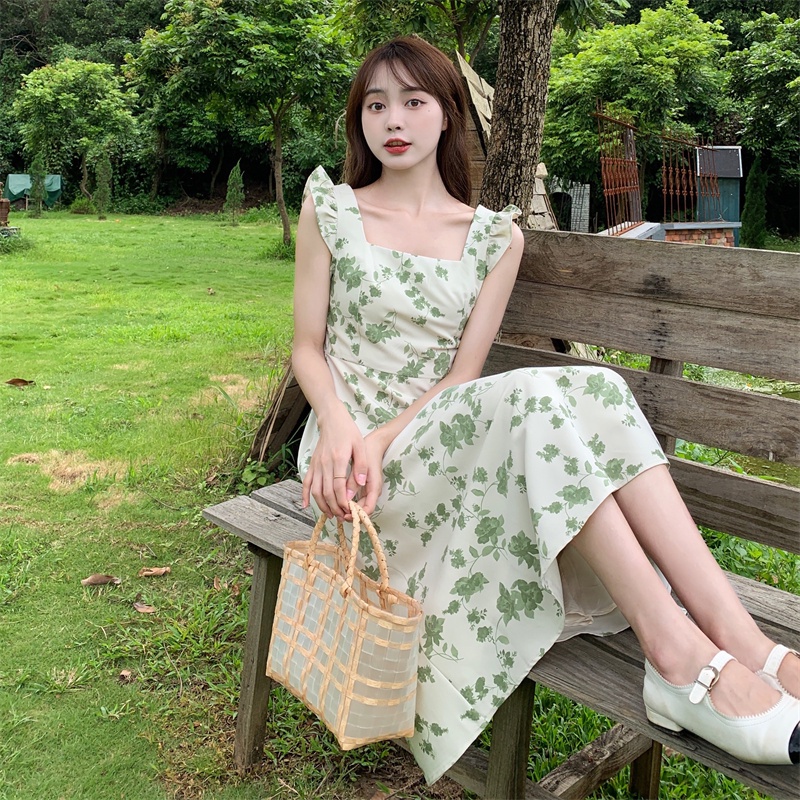 Đầm Perty in hoa thiết kế mới thời trang hè xinh xắn cho nữ
