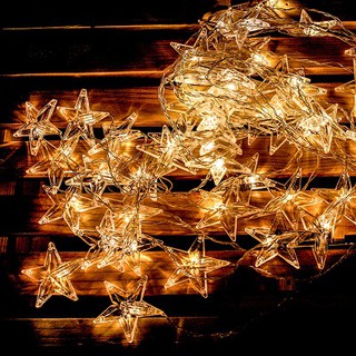 Dây Led Ngôi Sao 6 mét 40 Bóng Cắm Điện ( Có Chớp)