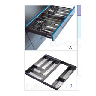 Khay chia thìa dĩa inox cao cấp Eurogold