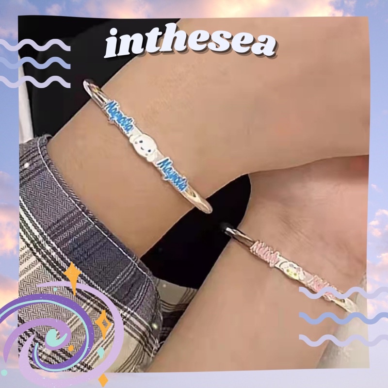 Vòng Đeo Tay Bằng Bạc Hoạ Tiết Hoạt Hình Sanrio Cinnamonroll Melody