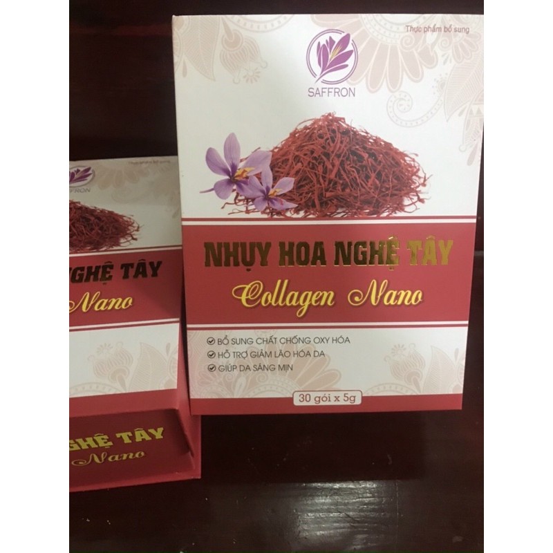 Bột Nhụy hoa nghệ tây Collagen Nano giúp đẹp da nâng cao sức khoẻ