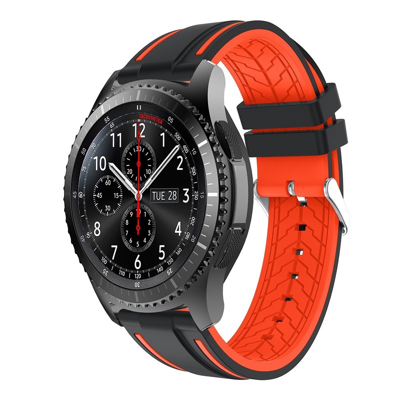 Dây Đeo Bằng Silicone Mềm 22mm Cho Đồng Hồ Thông Minh Samsung Galaxy Watch 3 Gear 2 Neo Live S3 Classic S3 Frontier S4 45 46 mm