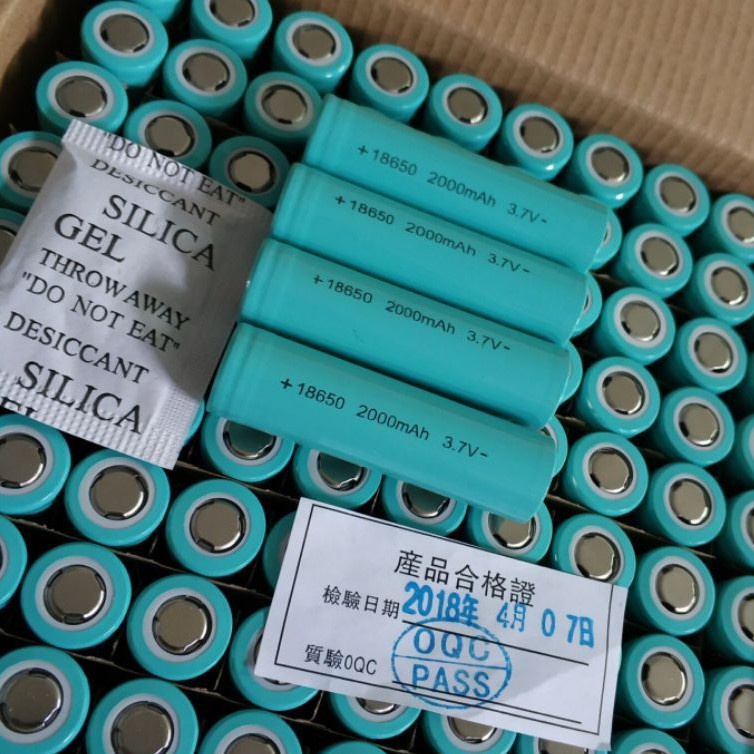 Pin Sạc 18650-2000mah, 2500mah 2800mah 3000mah-xả 6A-15A  .