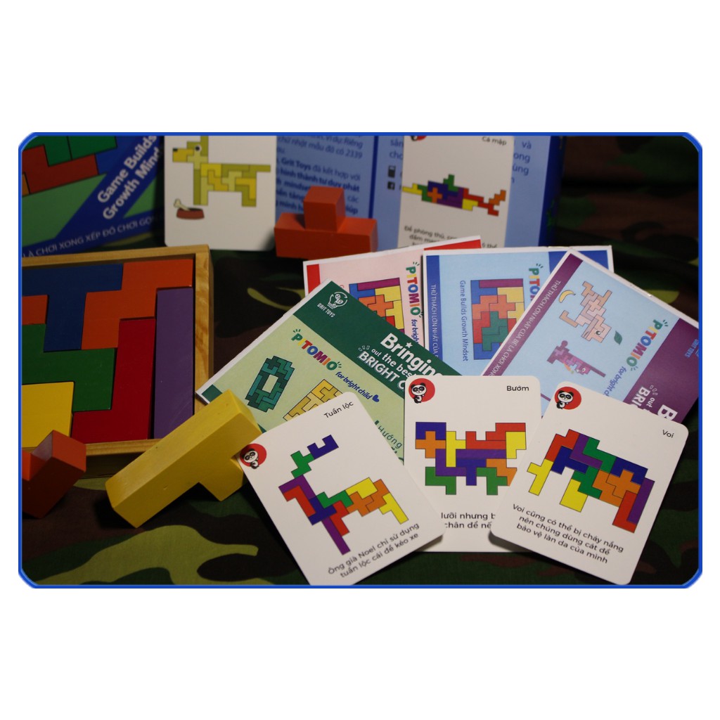 Đồ chơi xếp hình tư duy Pitomio - Tăng khả năng tập trung và tính kiên nhẫn cho con