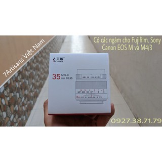 (CÓ SẴN) Ống kính 7Atisans 35mm F0.95 cho APS-C : Fujifilm – Sony – Canon EOS M và M4/3