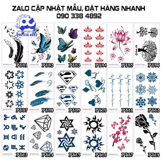 1 lốc hình xăm dán tattoo