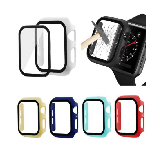 Ốp Viền Apple Watch Kính Cường Lực Chống Sốc Bảo Vệ Màn Hình Apple Watch Series 1/2/3/4/5 38mm 40mm 42mm 44mm