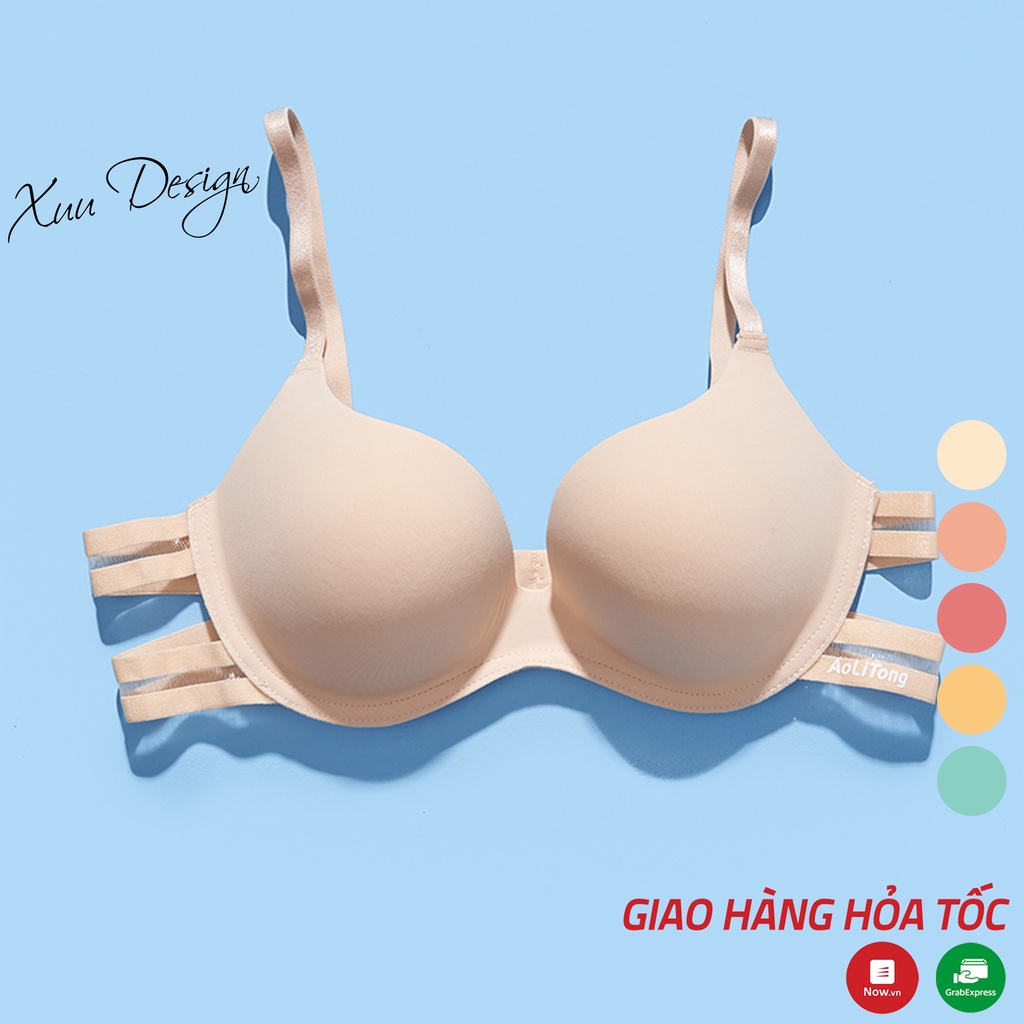 Áo lót nữ không gọng cúp ngực Xuu, thiết kế đệm dày vừa nâng đẩy ngực - AV32