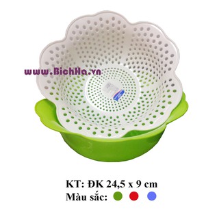 2 thau + 2 rổ để hoa quả