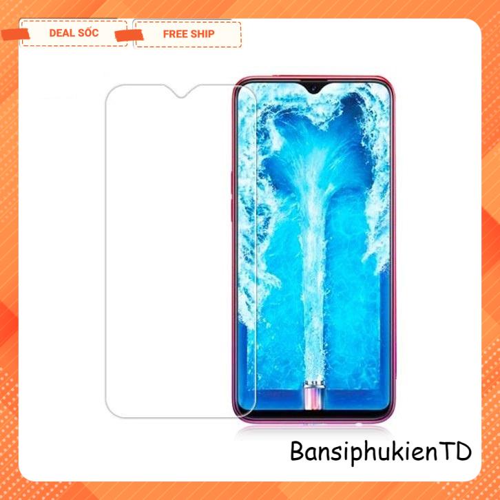 Kính cường lực oppo F9 ( trong suốt ) tặng kèm giấy lau