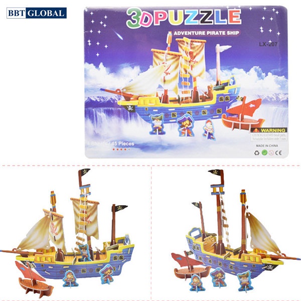 Đồ chơi xếp hình 3D nhiều hình cho bé BBT GLOBAL LX-851