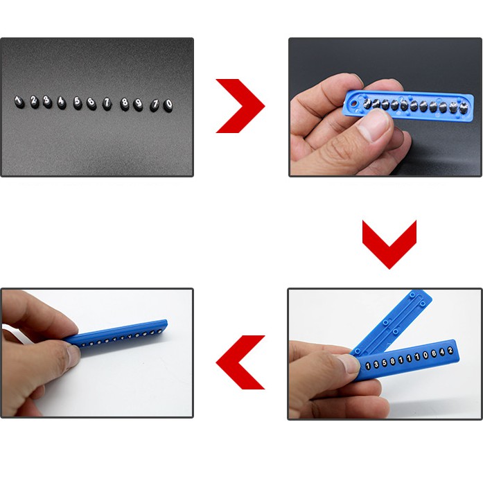 Combo 2 Móc khóa bảng số điện thoại ô tô , thẻ ghi nhớ biển số xe gắn taplo ô tô chất liệu silicon
