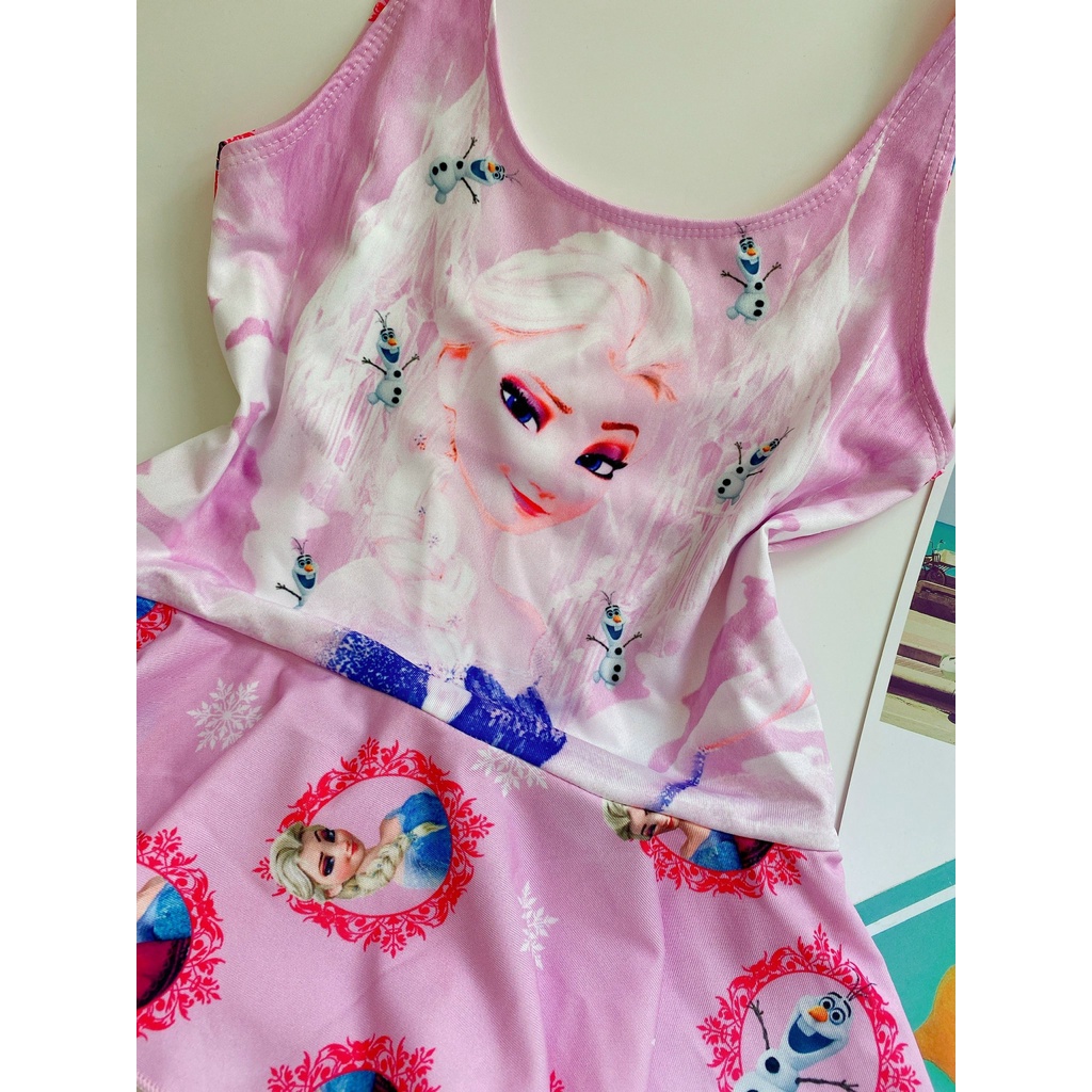 Đồ bơi elsa nữ hoàng băng giá - công chúa baby KW018 (4 hình cuối hình chụp thật)