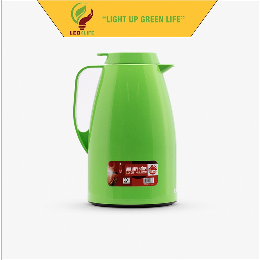Phích Pha trà 1,5 Lít Vỏ nhựa ABS RẠNG ĐÔNG Model: RD-1542 N2.E