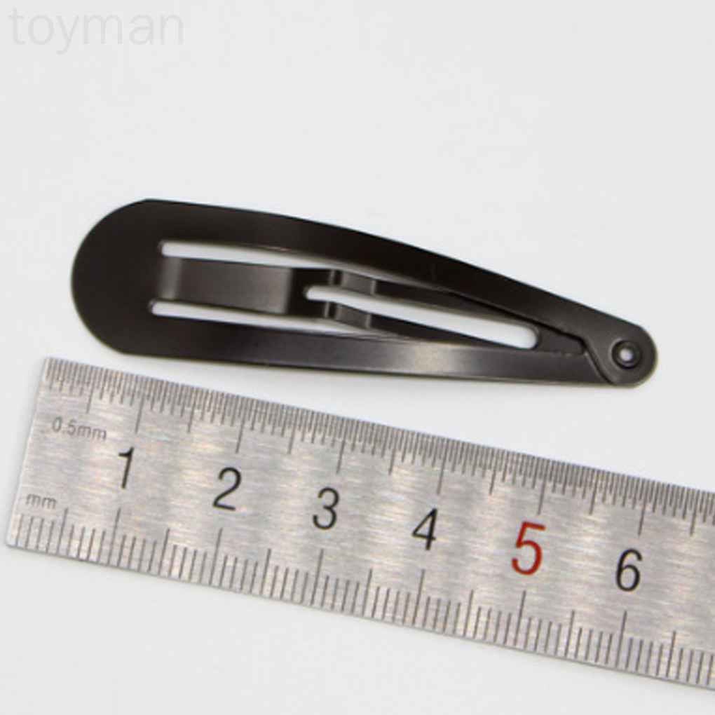 Set 12 Kẹp Tóc Hình Thoi Màu Đen Đơn Giản Cho Nữ