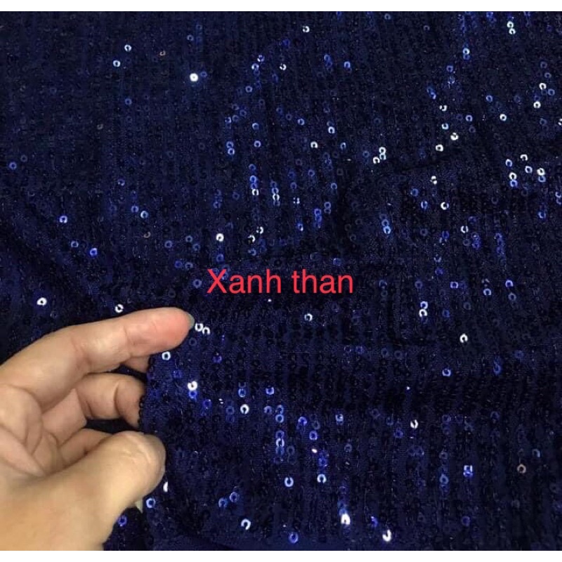 Chân váy kim sa dáng dài