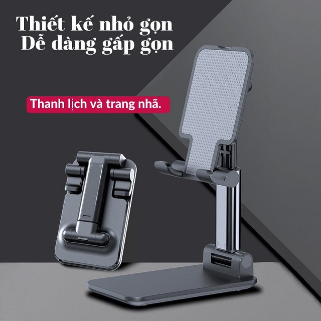 [Freeship] Giá Đỡ Điện Thoại, Ipad Khung Gấp Gọn Góc Xoay Linh Hoạt, Hỗ Trợ Làm Việc, Học Tập, Livestream (GD2)