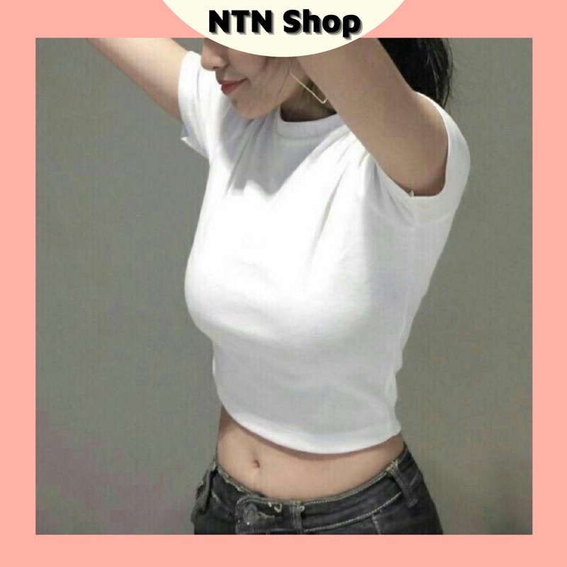 ÁO TAY NGẮN Croptop Hàng Tận Xưởng Hình thật.