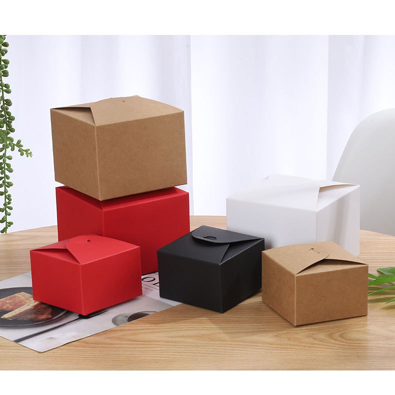 Hộp đựng quà, bánh kraft vuông - TQ07