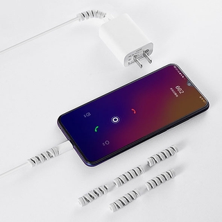 🌺Dây Quấn Bảo Vệ Dây Cáp Dữ Liệu Usb Cho Iphone Android Ốp